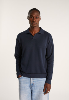 Polo manches longues en coton - Ido