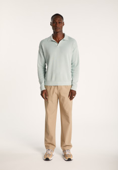 Polo manches longues en coton - Ido