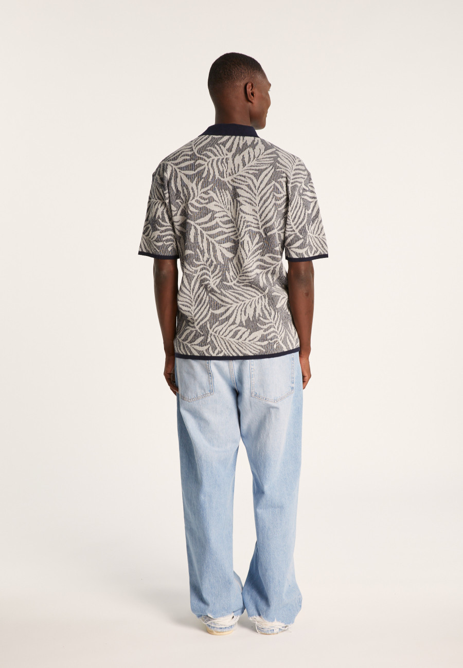 Chemise à motifs en coton et lin - Ismael