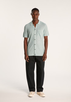Chemise manches courtes en lin flammé - Icarus