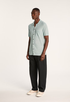 Chemise manches courtes en lin flammé - Icarus