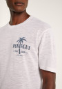 T-shirt en lin flammé - Isao