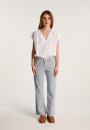 Linen V-neck T-shirt - Dala