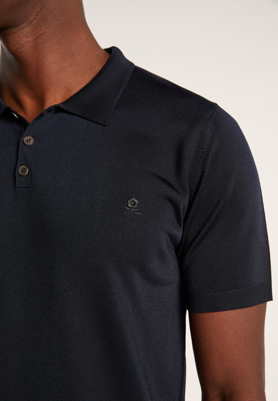 Short-sleeved polo shirt in Fil lumiere - Babar
