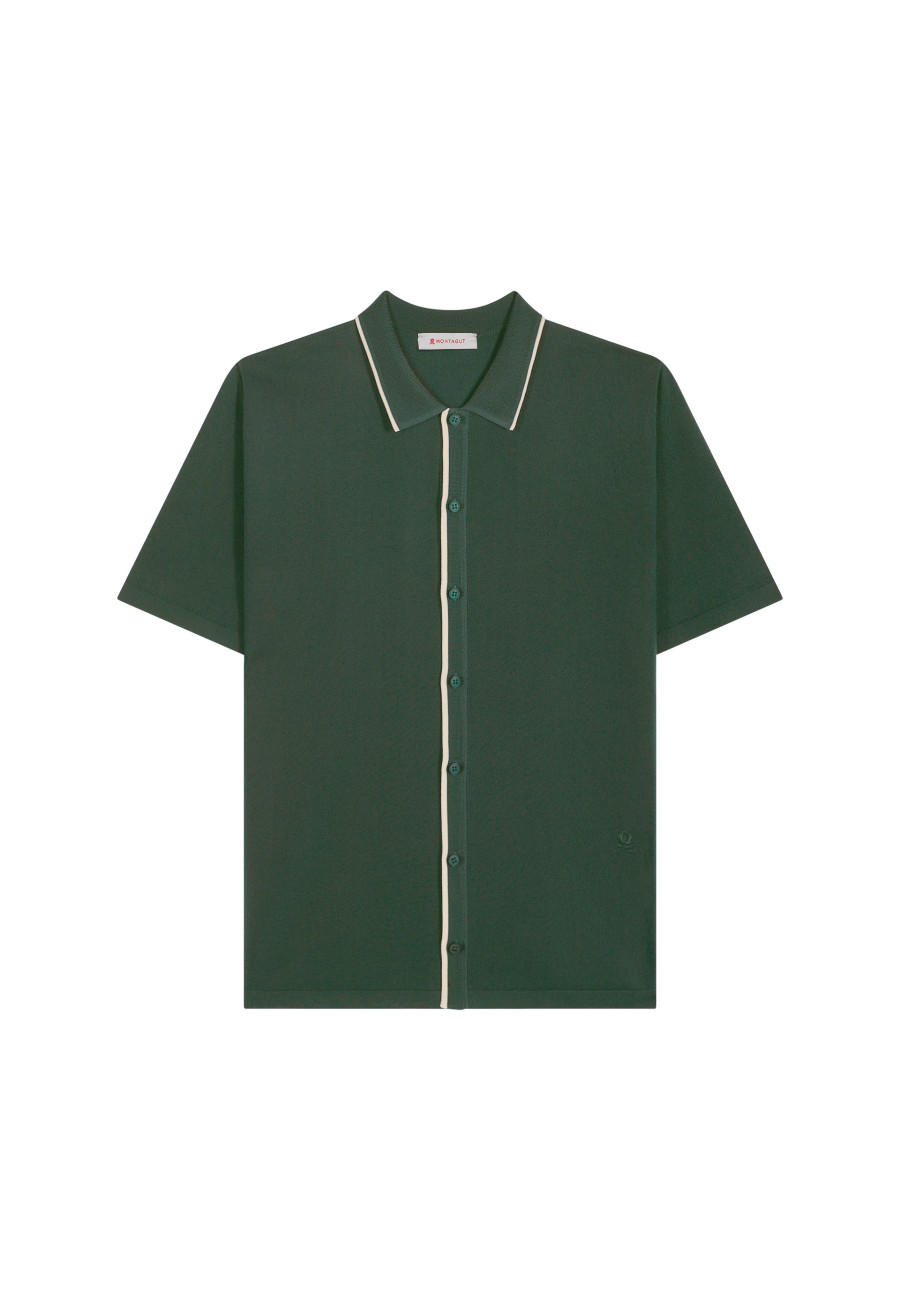 Short-sleeved shirt in Fil Lumière - Roman