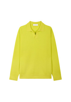 Polo manches longues en coton - Ido