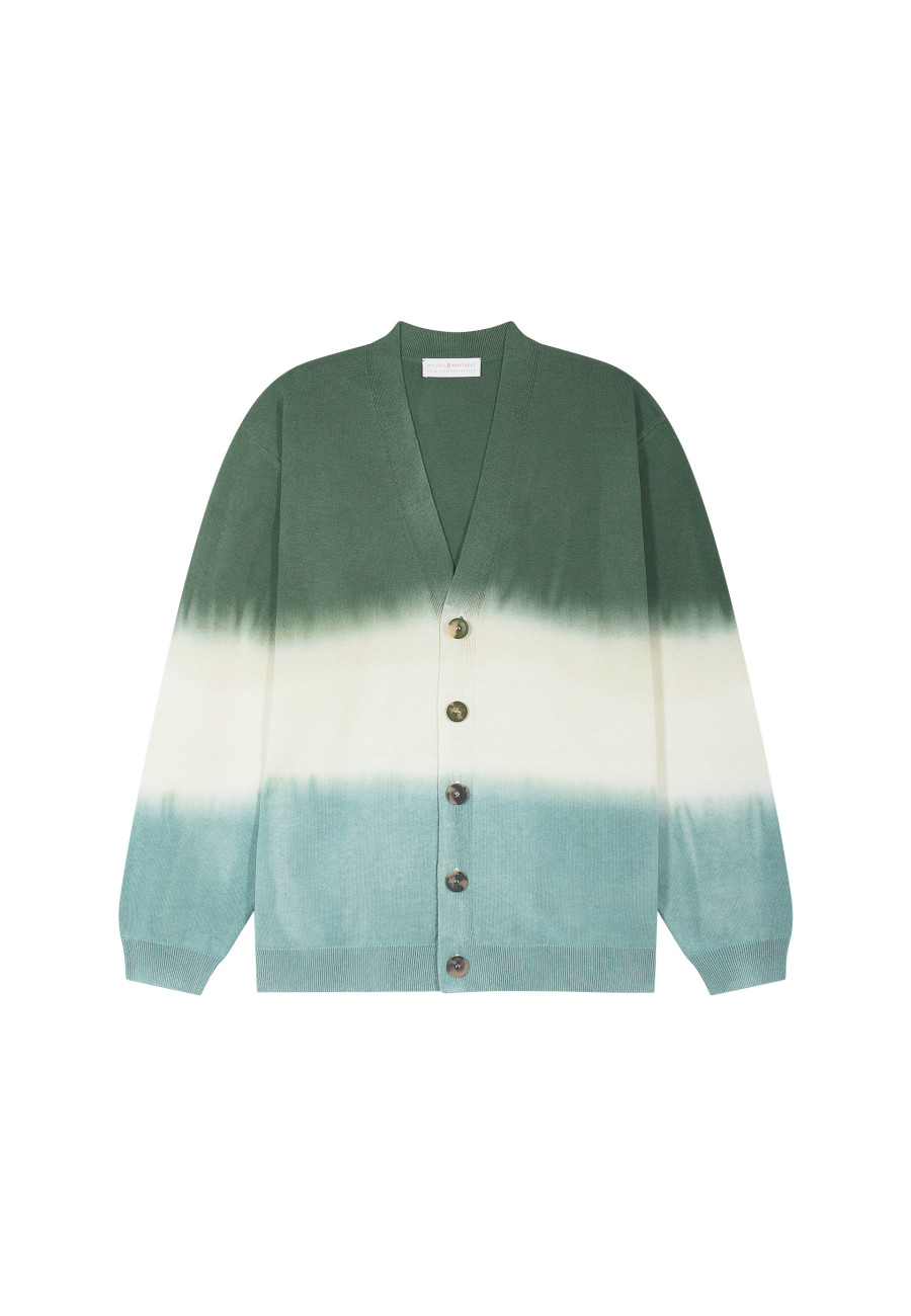 Cotton and linen dip dye cardigan - Irmin