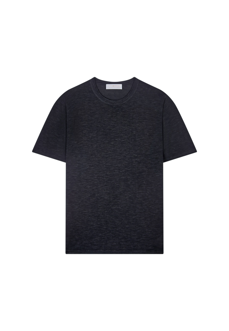 Round-neck slub linen T-shirt - Renaud