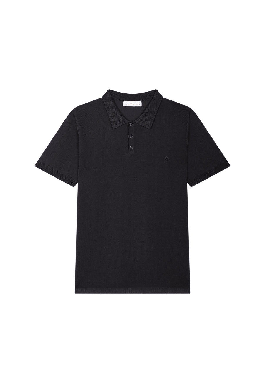 Short-sleeved polo shirt in Fil lumiere - Babar