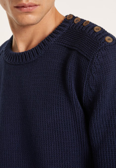 Pull col rond en coton - Lothaire 6440