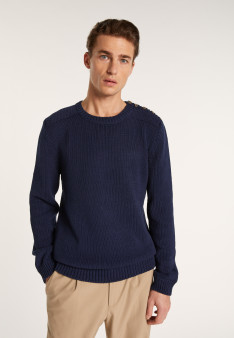 Pull col rond en coton - Lothaire 6440