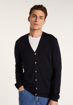 Gilet boutonné en laine mérinos - Brad 6640