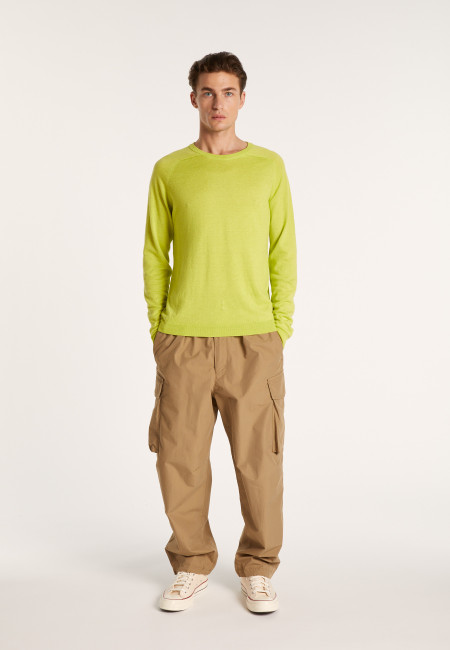 Round neck cashmere and linen sweater - Bandit