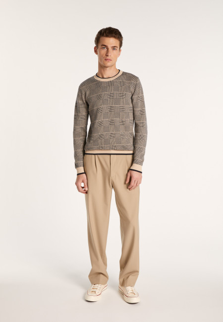 Heavy cotton sweater with patterns - Dubai