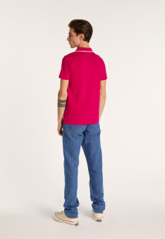 Short-sleeved cotton pique polo shirt - Babel
