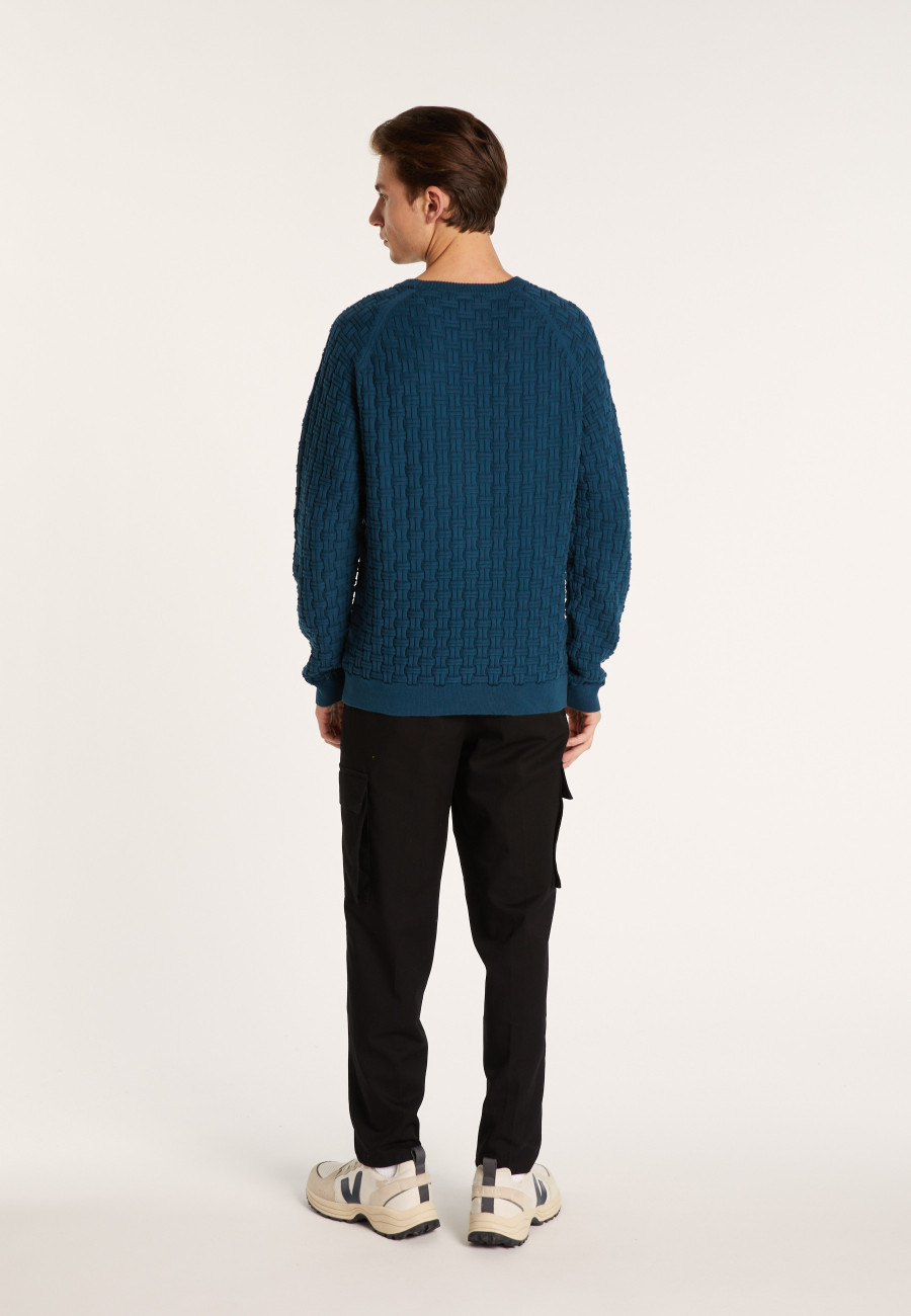 Organic cotton raglan sleeve sweater - Pepino