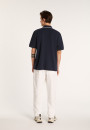 Cotton polo shirt with two-tone collar - Bistro