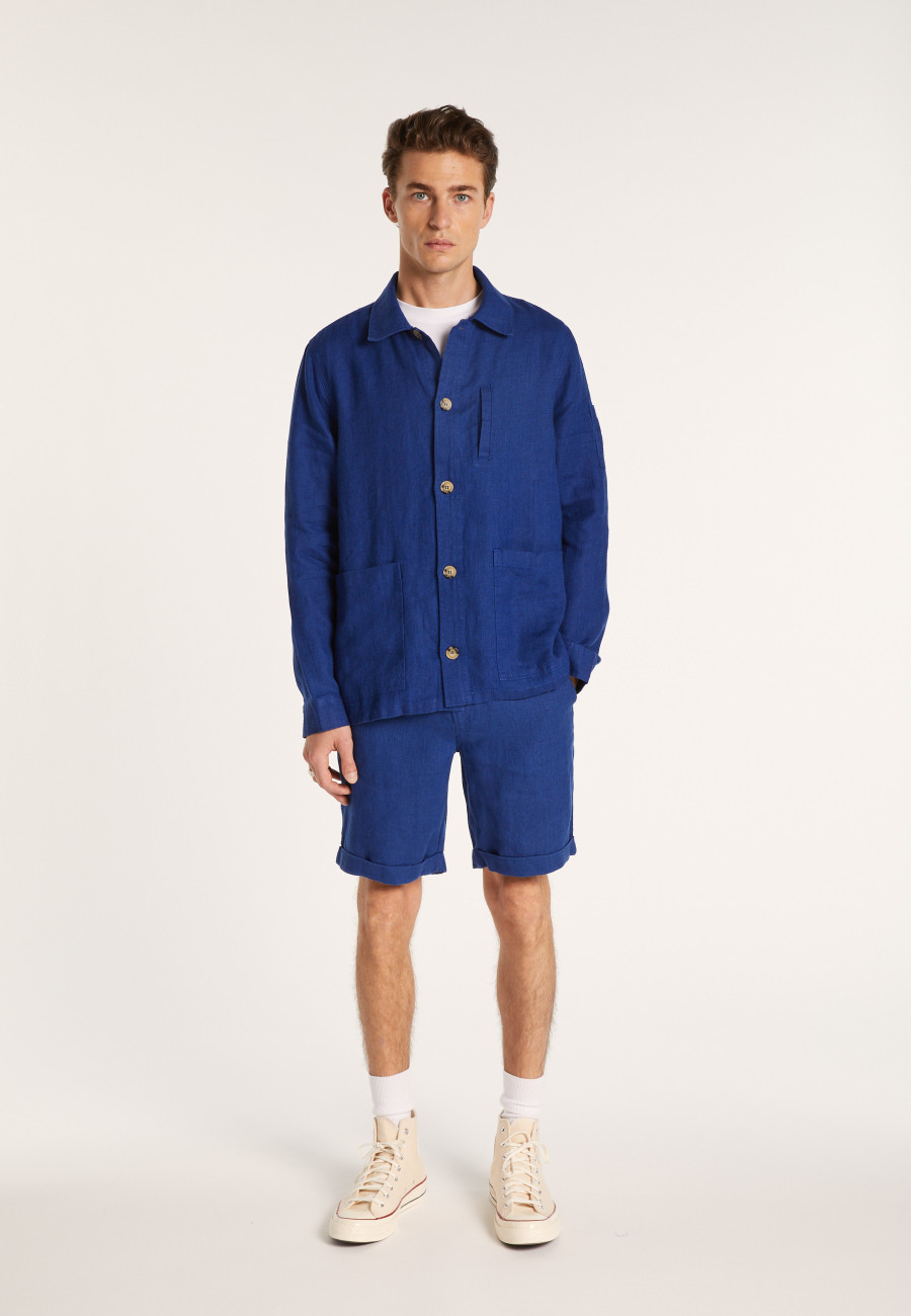 Casual shorts 100% linen-Rodez