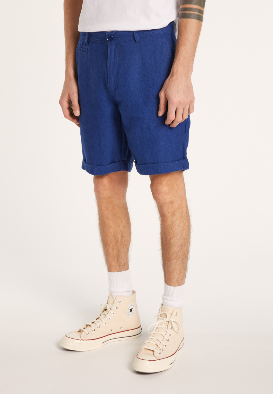 Casual shorts 100% linen-Rodez