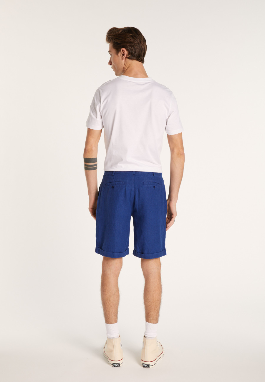 Casual shorts 100% linen-Rodez