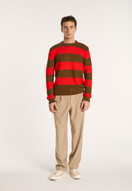 Pullover mit großen Streifen aus Baumwolle - Rivage
