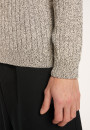 Pull bicolore en coton Bertrand 6219 Gris chiné clair - 11 Gris clair
