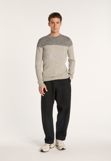 Two-tone cotton sweater Bertrand