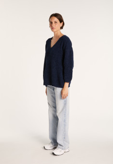 Pull en coton col V - Mariette 6440