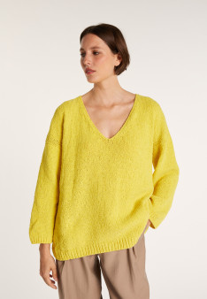 Pull en coton col V - Mariette 6440