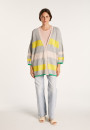 Gilet oversize 100% coton - Marlie 6524 Nuage/Acacia/Blush/Tropique - 08 jaune