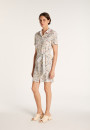 Robe chemise en crêpe de soie Maison Montagut x Maison Martin Morel - Jade 6574 multico - 86 Multicolore