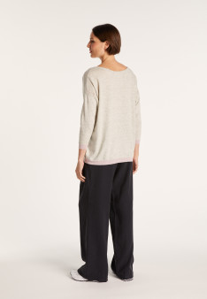 Pull col bateau en cachemire et lin - Jacotte