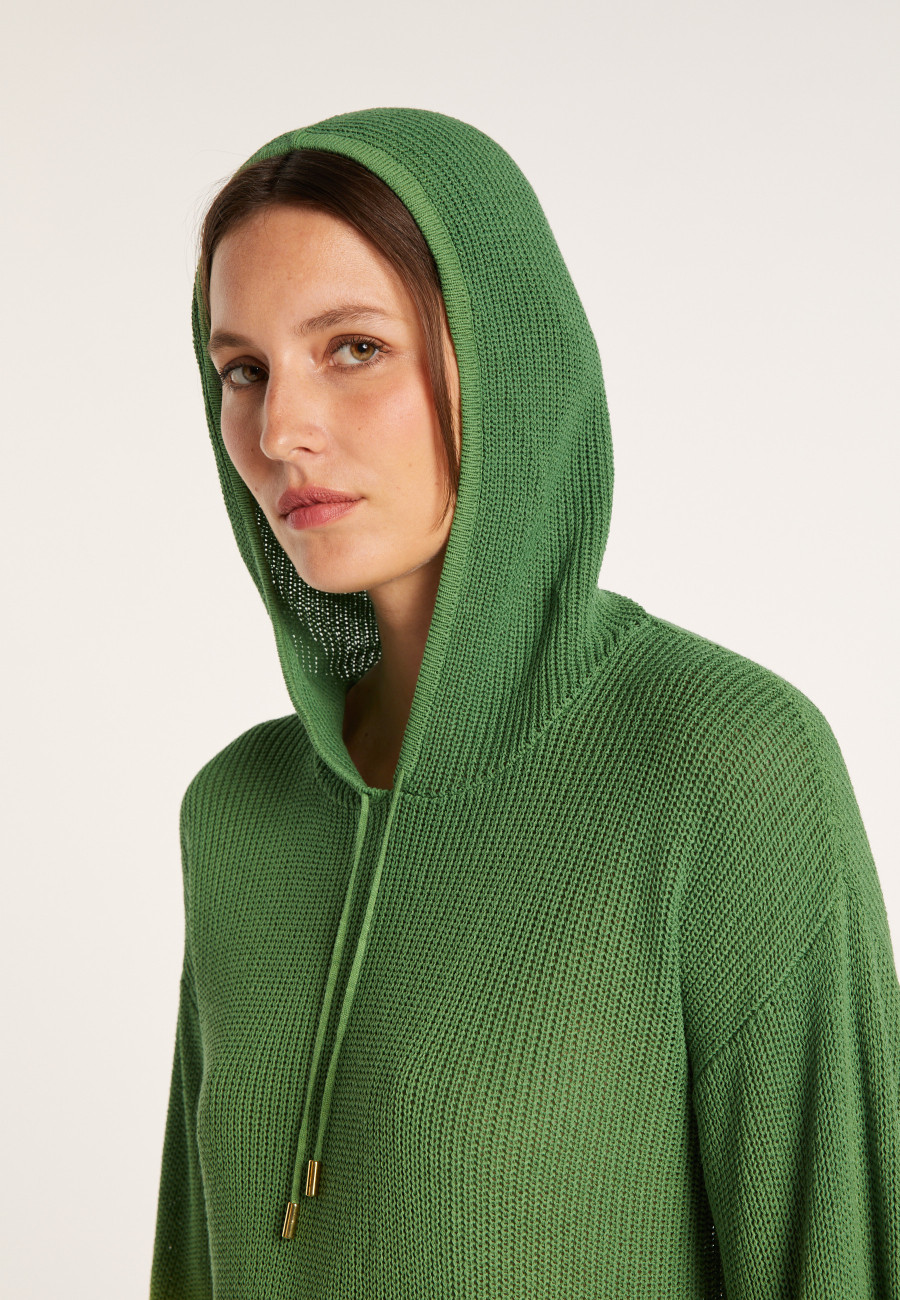 Pull dégradé à capuche - Colombe 6928 meleze - 22 Vert moyen