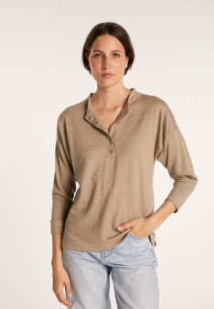 Pull col boutonné en lin cachemire - Naza 7250