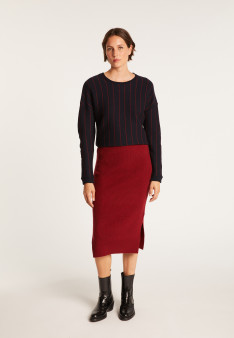 100% cashmere straight skirt.GRENADE