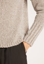Pull avec torsades en soie et laine velours - Bahamas