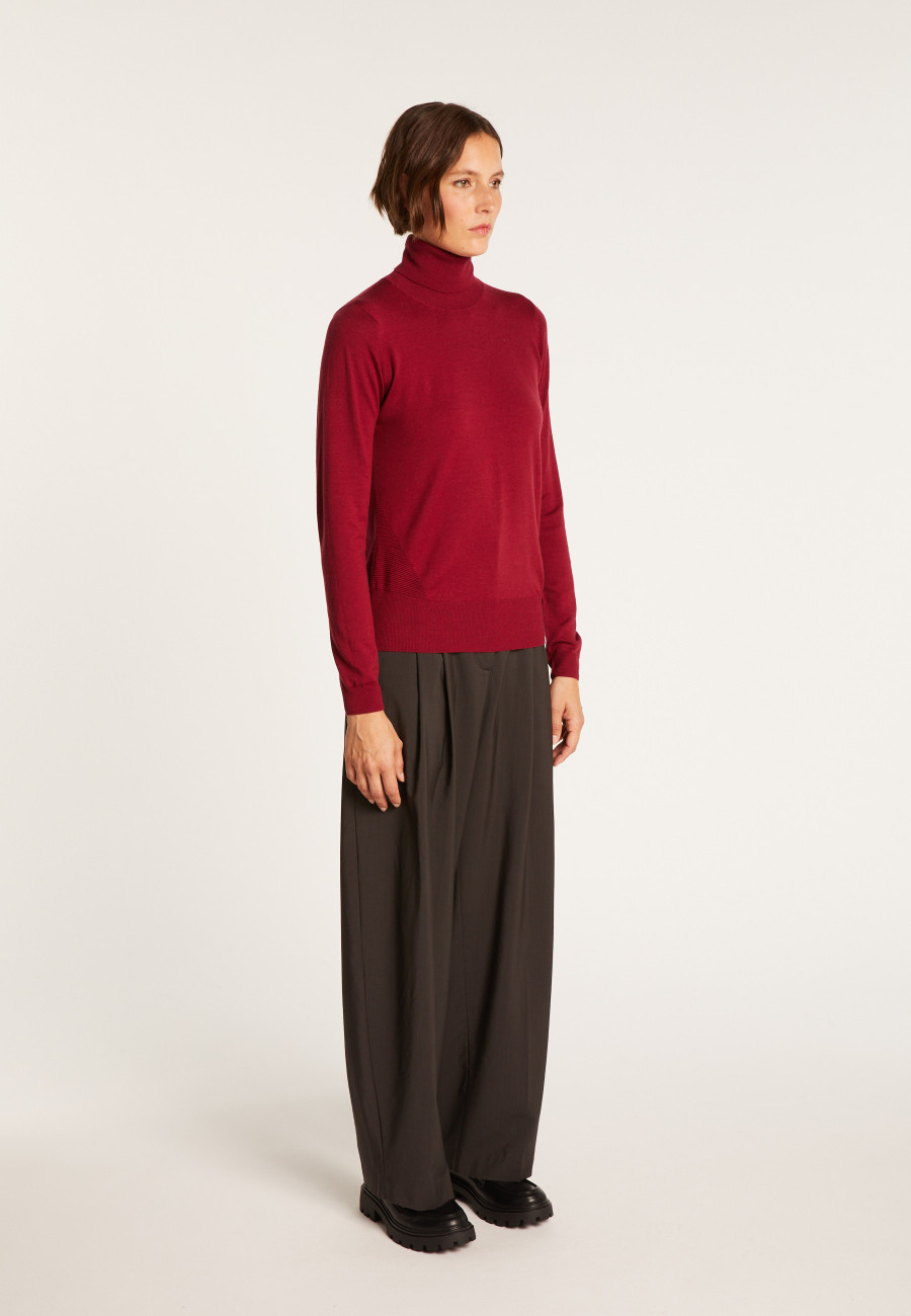 Pull col roulé en laine mérinos - Elisaa