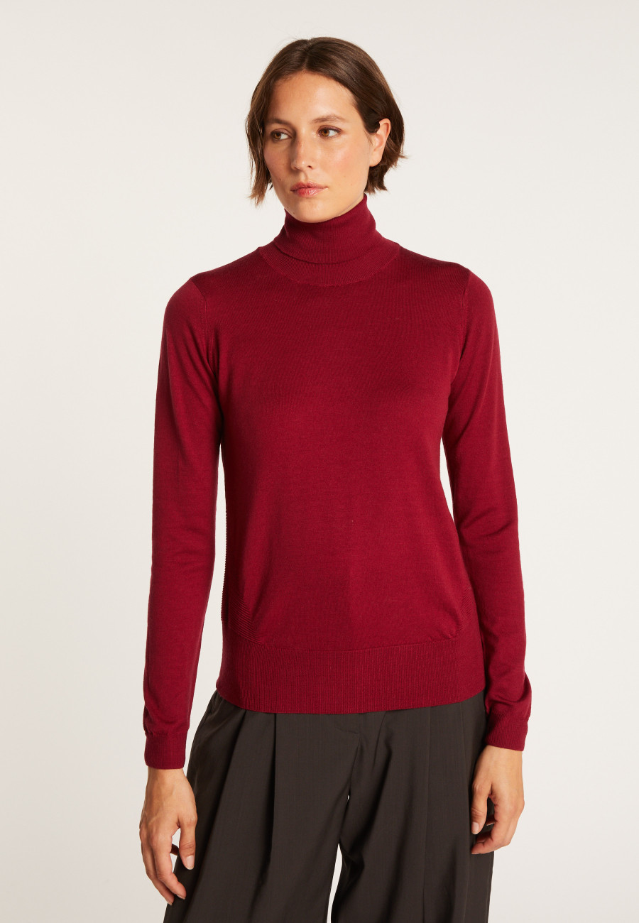 Pull col roulé en laine mérinos - Elisaa