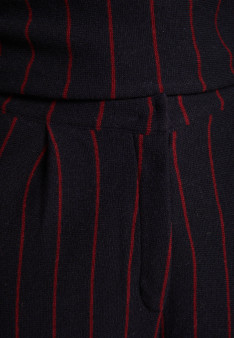 Wool and cotton trousers with tennis stripes - Etienne