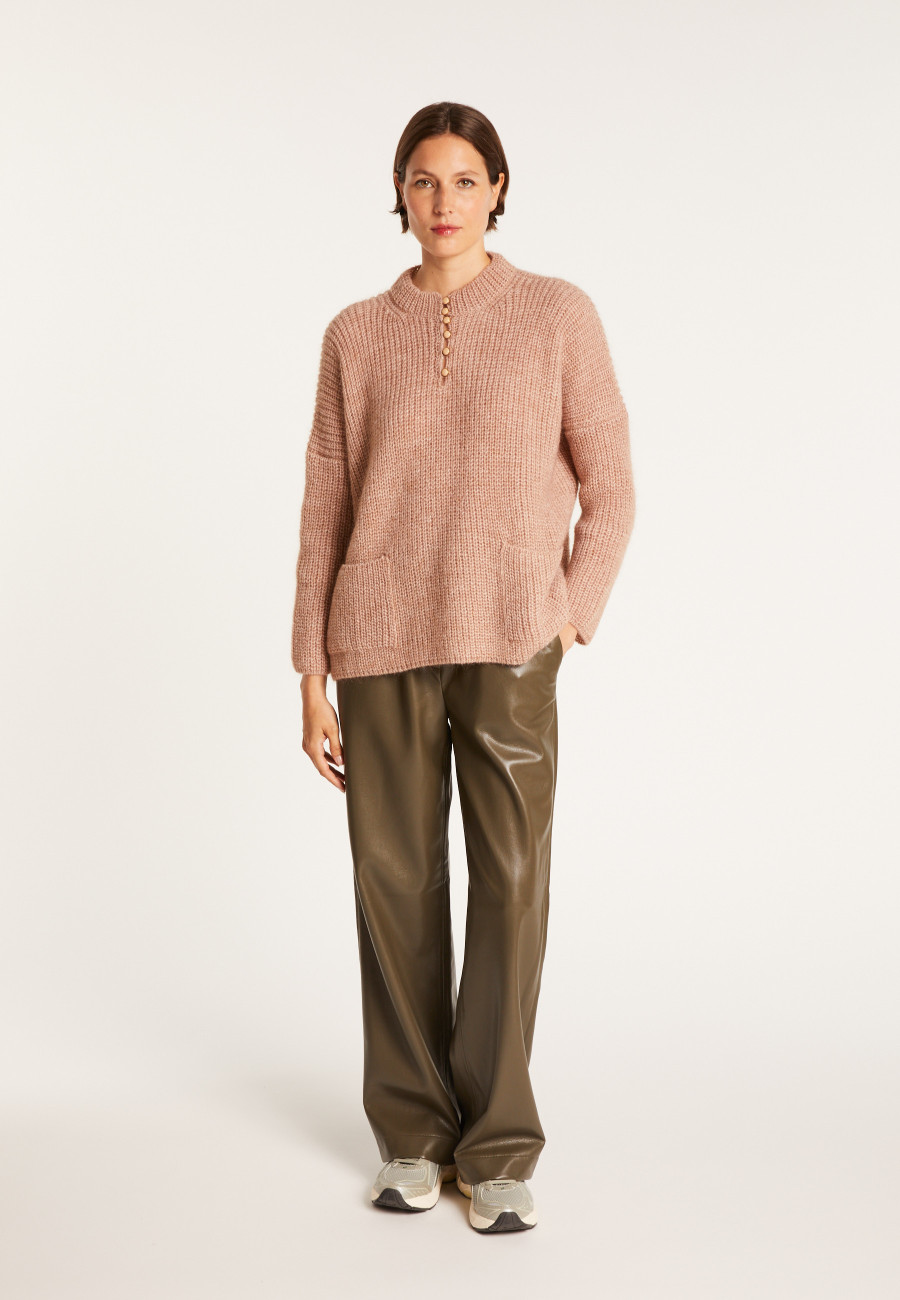 Sweat en mohair Gandi 6369 Grege - 24 Rose clair