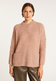 Sweat en mohair Gandi 6369 Grege - 24 Rose clair