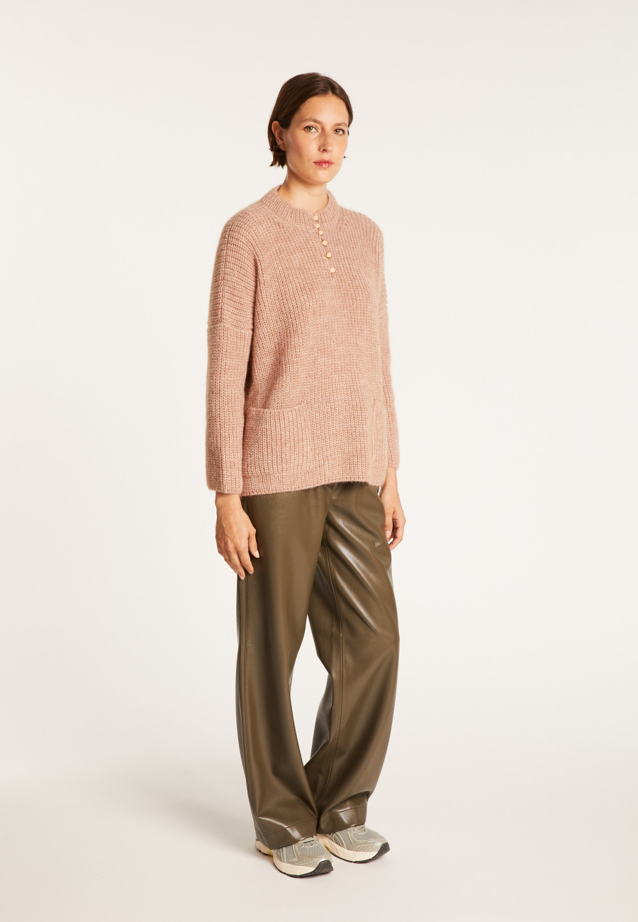 Sweat en mohair Gandi 6369 Grege - 24 Rose clair