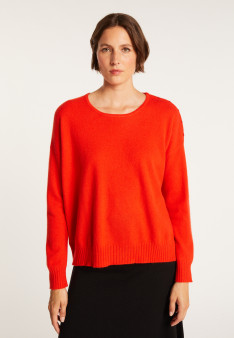 Pull ample en cachemire boutons épaule - Brook 7002 arome - 82 Ecru