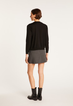 Double-breasted wool sweater Fredi