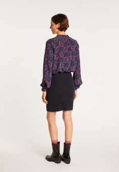 Short cashmere skirt - France