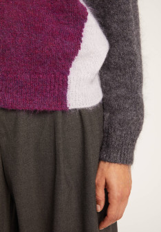 Cardigan col V en mohair - Flora