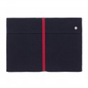 Pochette iPad en maille Montagut bleu marine