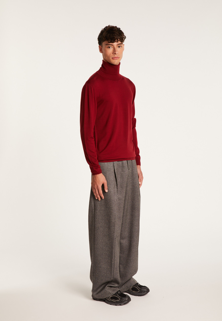 Roll-neck jumper in merino wool - Enzo
