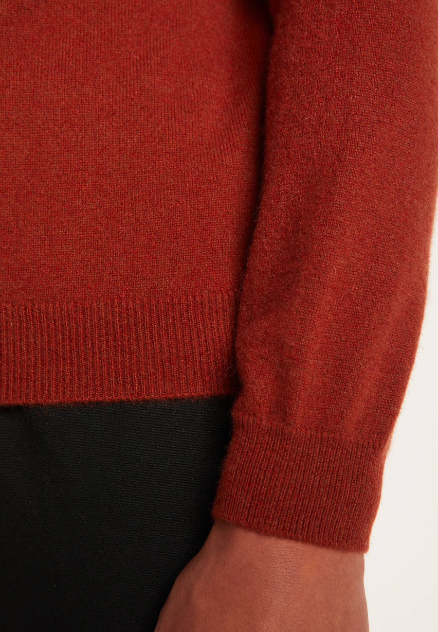 Cashmere zip-up 2-ply jumper - Emile