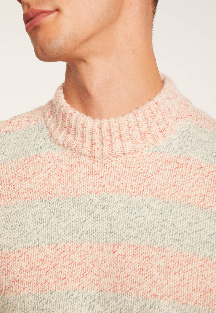 Pull col montant rayé - Romualdo